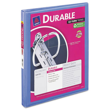 Avery® Durable View Binder With Durahinge And Slant Rings, 3 Rings, 1.5" Capacity, 11 X 8.5, Black freeshipping - TVN Wholesale